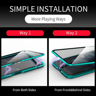 For Xiaomi  360 Full Cover Double Sided Tempered For K50 k50pro  Front And Back Glass Phone Case