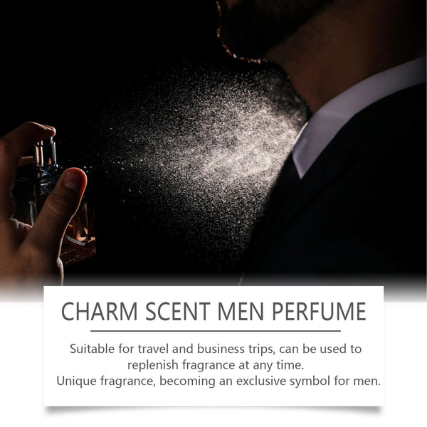 Men's Perfume, Long Lasting Light Fragrance Wood Fragrance Fresh Natural Release Men's Charm Perfume