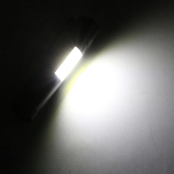 Mini Portable Aluminum LED Flashlight XPE COB Work Light Lanterna Powerful Pen Torch Lamp 4 Modes Use 14500 or AA