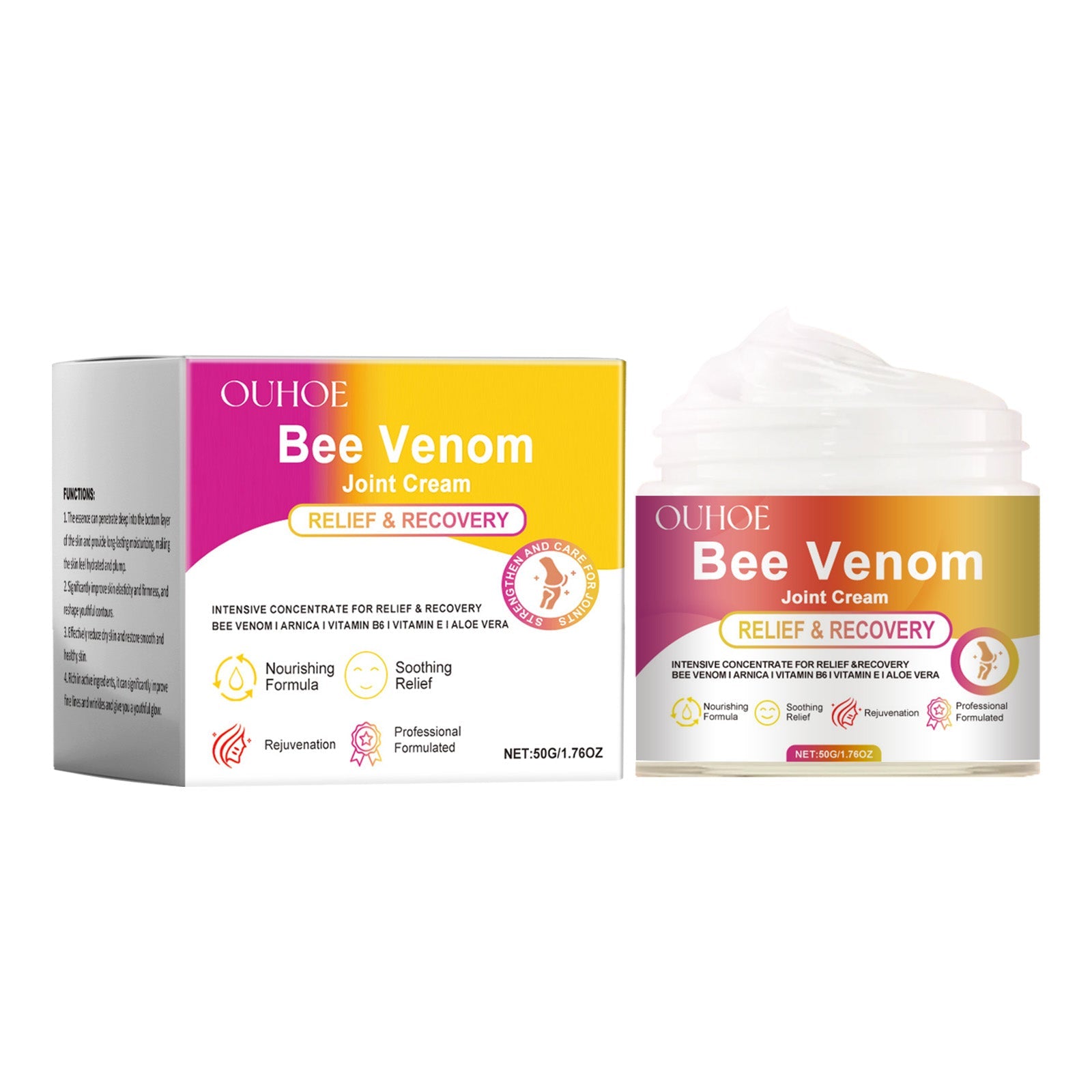 Bee Venom Joint Care Cream, Wrist And Knee Massage Repair Gentle Moisturizing Joint Care Cream