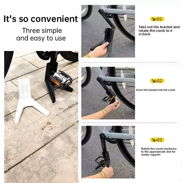 Pedal, practical frame, road bike support, bike rear parking rack, mountain bike side frame support