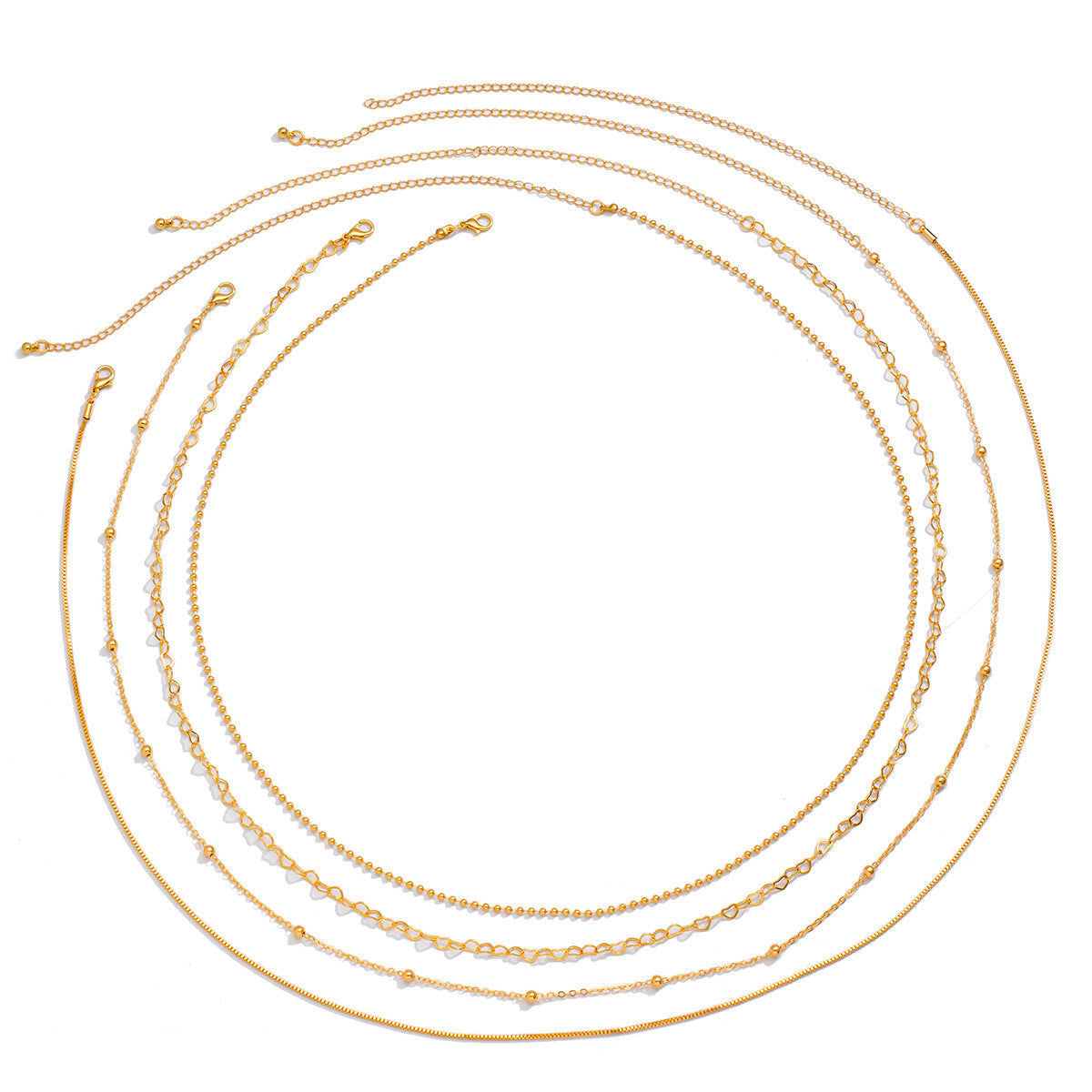 Stacked metal thin chain sexy multi-layer sweet cool spicy girl body chain