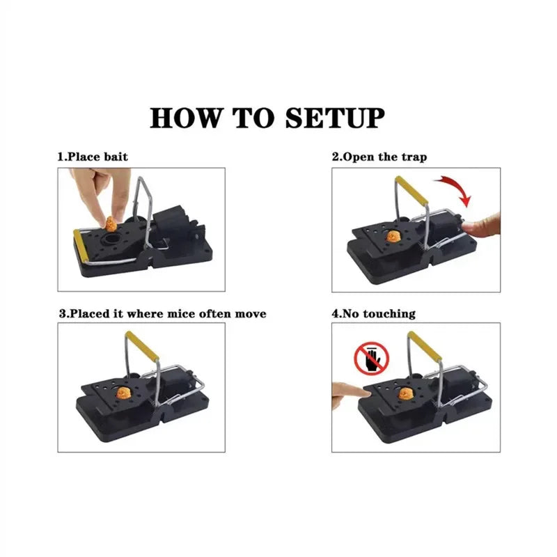 Kualitas Tinggi Dapat Digunakan Kembali Perangkap Tikus Penangkap Tikus Perangkap Tikus Umpan Jepret Musim Semi Penangkap Hewan