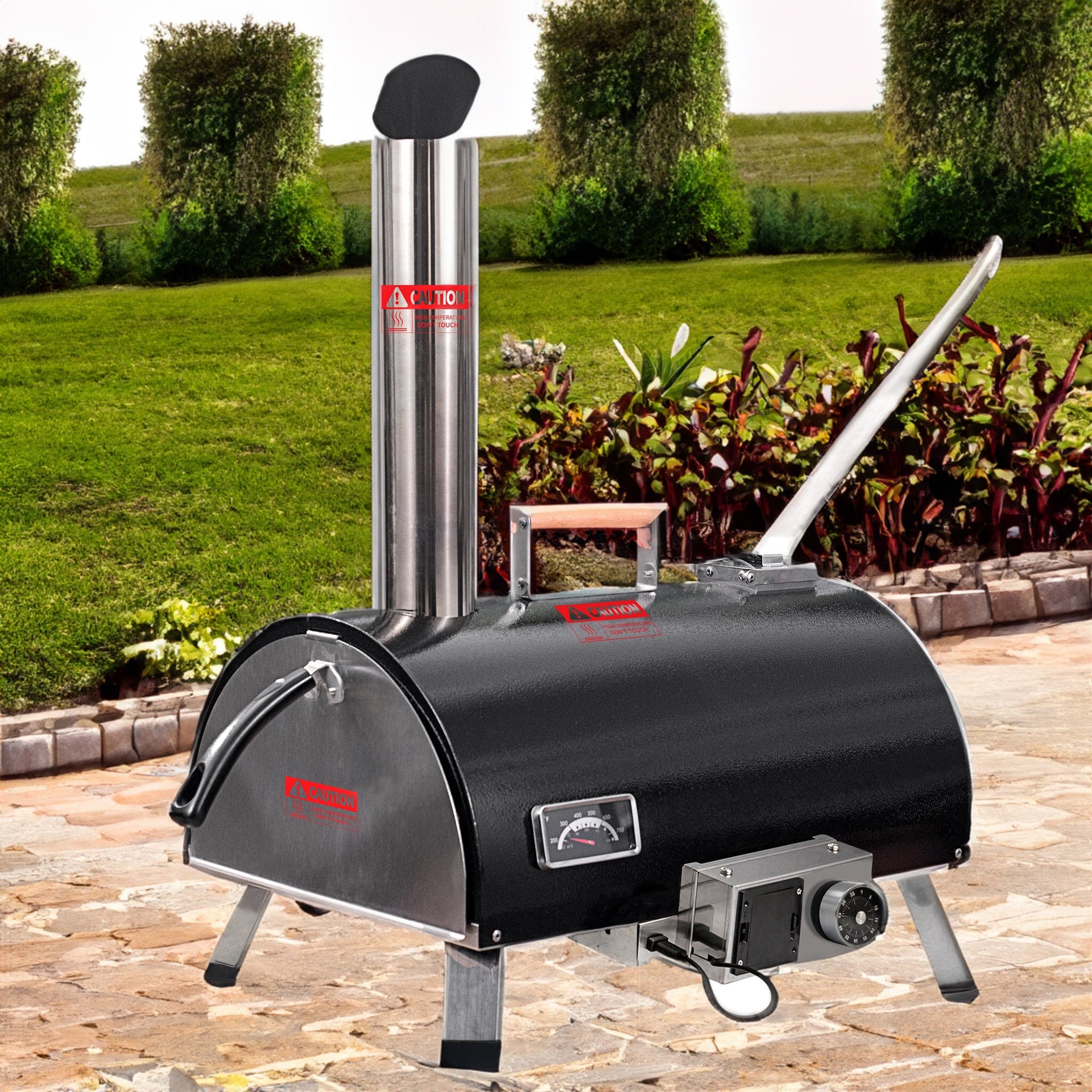 Black Pizza Oven Outdoor 12