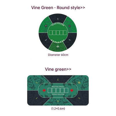 Dezhou playing card pad tablecloth table cushion square round chip rubber cushion playing card table top cushion