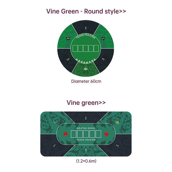 Dezhou playing card pad tablecloth table cushion square round chip rubber cushion playing card table top cushion