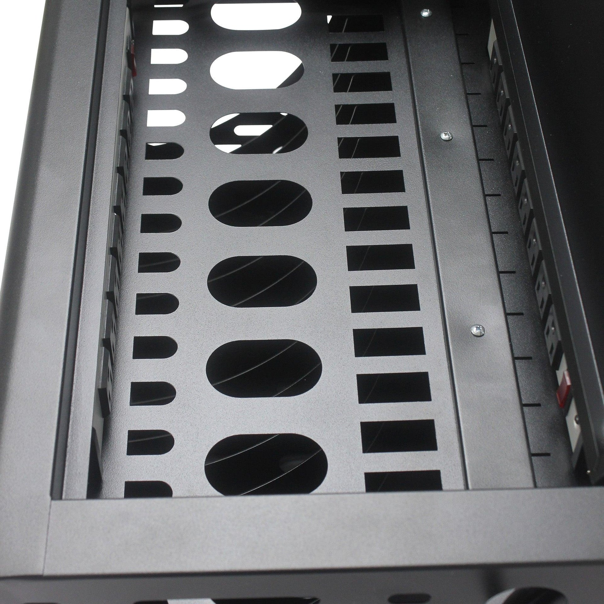 16 Bay Charging Cabinet for Laptop Chromebook Locking Charging Station-BLACK