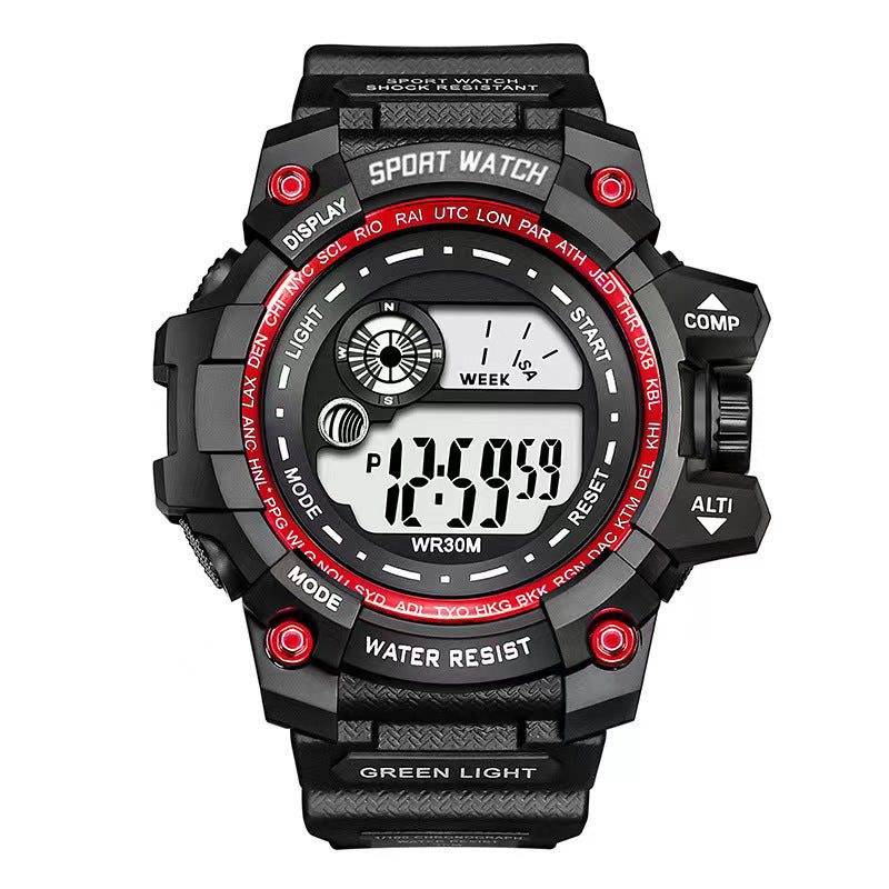 Student watch sports boy electronic watch waterproof luminous watch