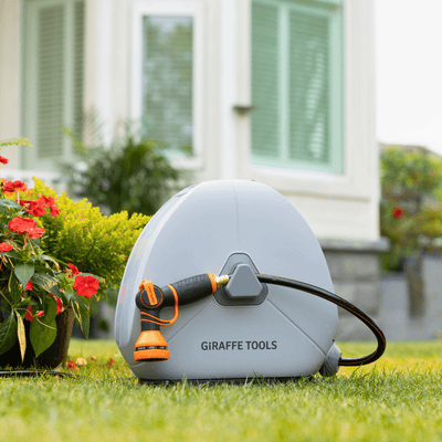 Ground-Mounted Retractable Hose Reel 82ft-130ft
