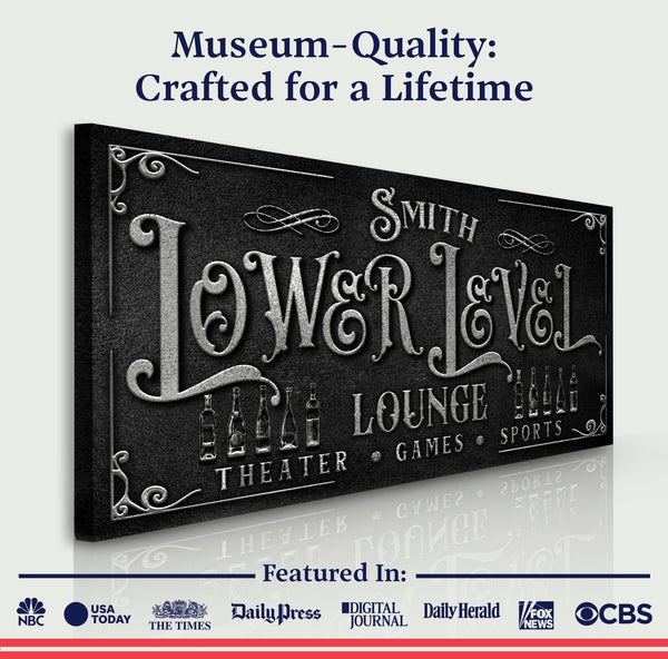 Personalized Lower Level Sign