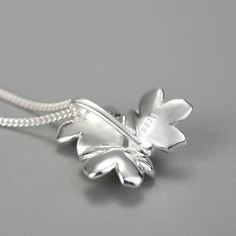 Forget Me Not Necklace – Silver Chain