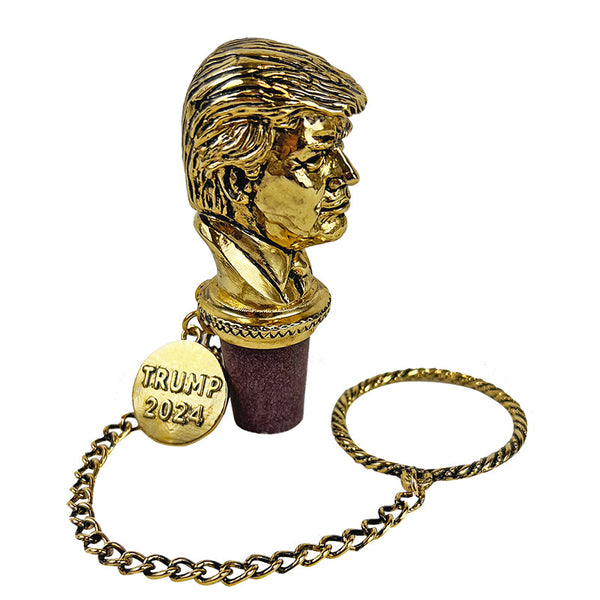 24k Gold Plated Trump Bottle Stopper - Limited Edition