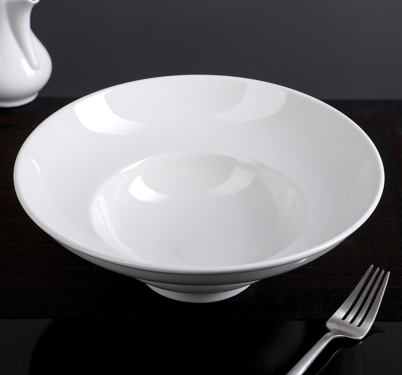 White Deep Salad or Soup Plate 9.75