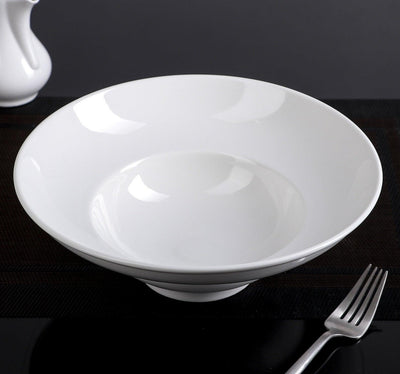White Deep Salad or Soup Plate 9.75
