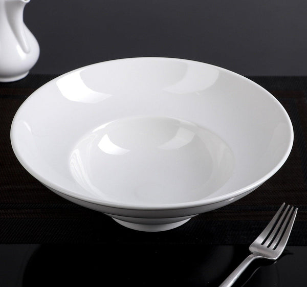 White Deep Salad or Soup Plate 9.75