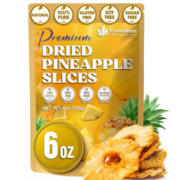 Dried Pineapple Slices 6oz – Premium Quality, Naturally Sweet & Tangy