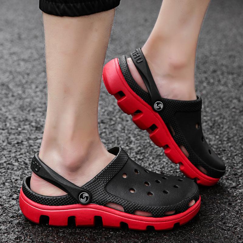 Summer Beach Flip Flops Slippers Shoes Men's Non Slip Antiwear Shoes Home Slippers Classic Breathable Summer Sandals Slip On Slide Lightweight Slippers Beach Clogs