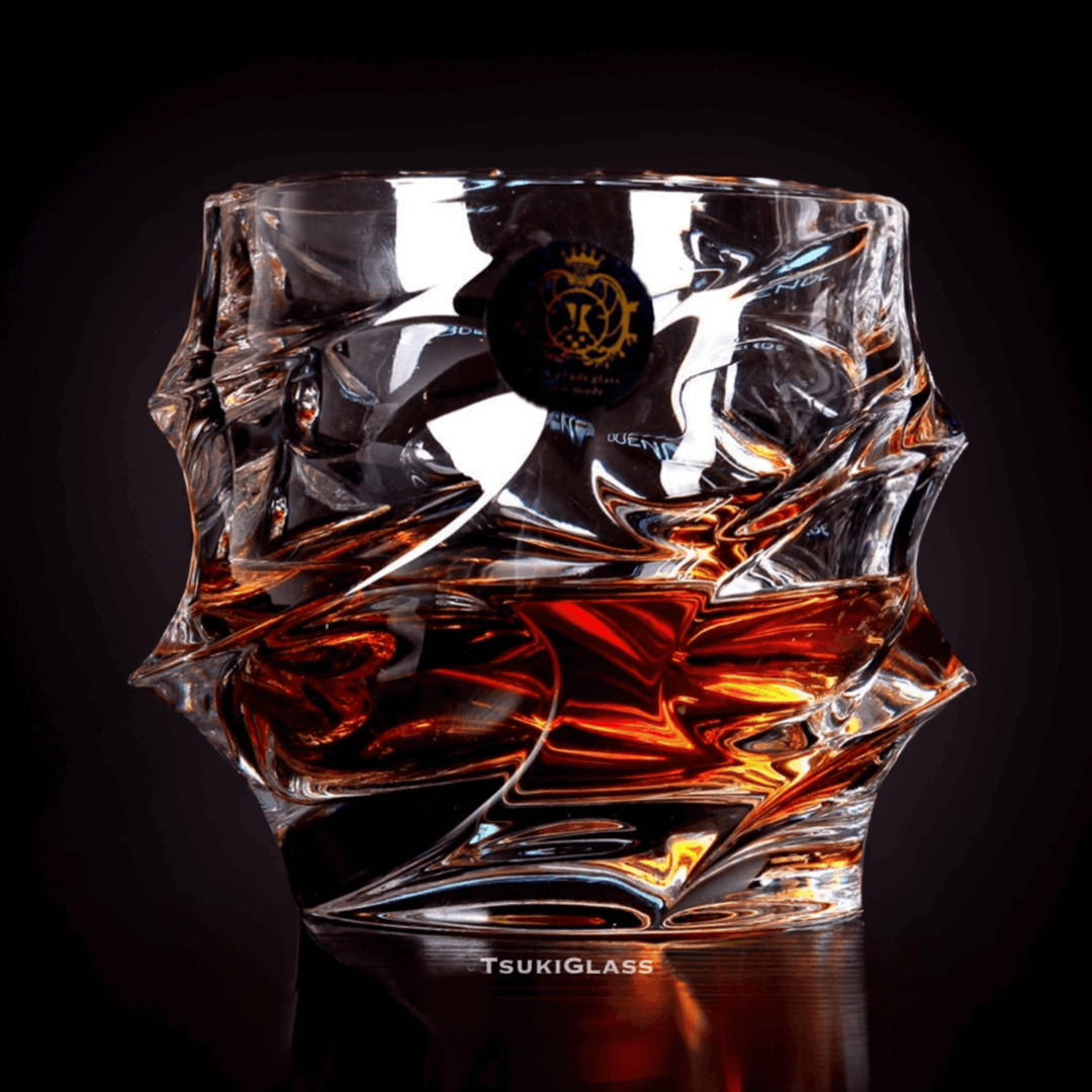 Storm Japanese Crystal Whisky Glass TsukiGlass