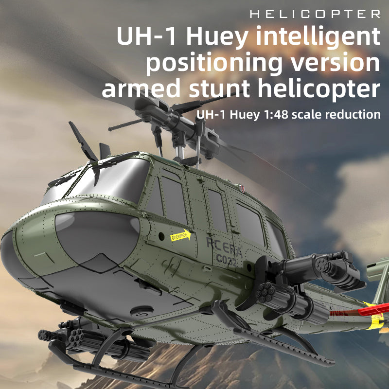 RC ERA C032 UH-1 Huey 6CH RC Helicopter with Smart Positioning & 3D Stunt Flight
