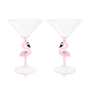 3D Flamingo Martini Glass