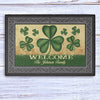 Welcome St. Patrick's Day Personalized Doormat - 24x16 inch - 60x40 cm