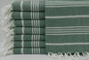Dark Green Monaco Turkish Towel – Lightweight Quick Dry Beach & Bath Towel, Luxury Turkish Cotton Spa Towel, Travel & Pool Towel