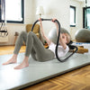 Portable AB Trainer Fitness Crunch Workout Exerciser with Headrest-Black