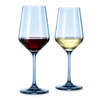 Tonal Stemmed Wine Glassware, Cloudy Blue, Set of 2