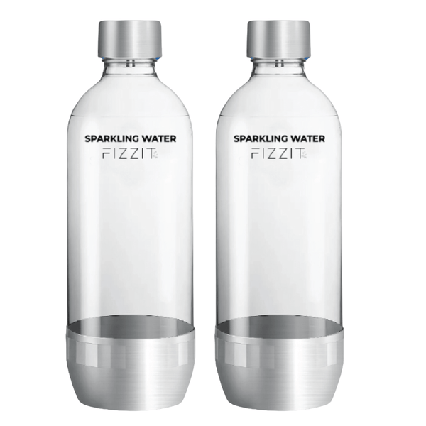 Replacement Bottle for Universal Soda Makers, Soda Stream Carbonating Sparkling Water Machine 1 Liter | 2 Pack
