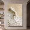Modern Neutral Mountain Wall Art - 18x12 inch Medium Premium Gallery Wrapped