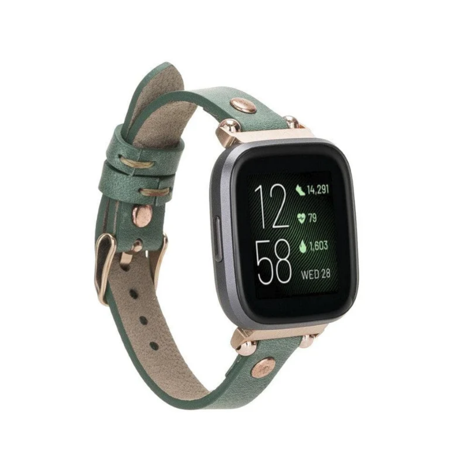 Apple Watch Pastel Green Leather Strap - Detroit