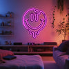 Emoji Liquid Smile Metal Neon Wall Art- LN0061 - 15" / 39 cm