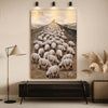 Parable Of The Lost Sheep Faith Wall Art II - 18x12 inch Medium Premium Gallery Wrapped
