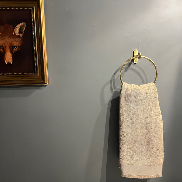 Brass Minimalist Towel Ring - Unlacquered Polished Brass