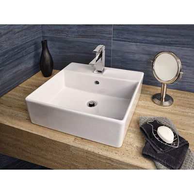 American Standard 0552001.020 Loft Above Counter Sink with Faucet Hole, White
