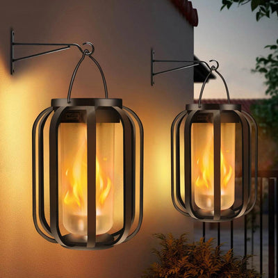 Flickering Firelight Lantern – Weatherproof & Wireless for Outdoors!