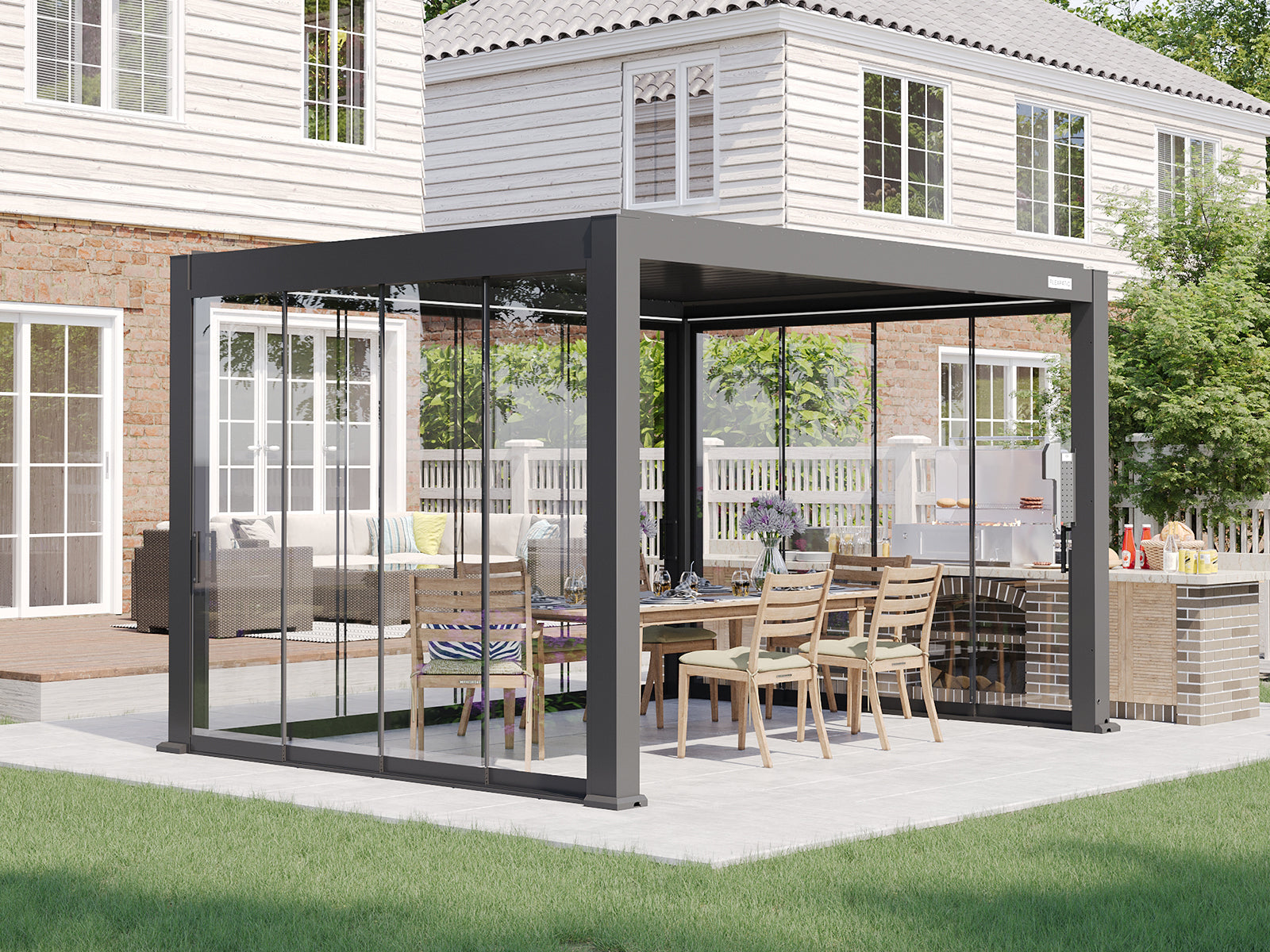 Glass Door – Square Handle