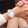 Small Dial Casual Fashion Watch Thin Strap Female Student Silicone Strap Temperament Ladies Watch Fresh Children Clock Casual Quartz Wristwatch With Bezel Case Silicone Band Watch For Women Girls
