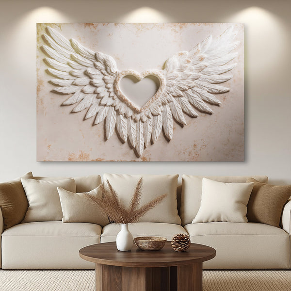 Wings of Love Abstract Wall Art II Tailored Canvases