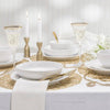 White Essential 16 Piece Classic Rim Double Bowl Dinnerware Set ( 9'' Rim Soup Bowl And 6'' Cereal Bowl Assorted )