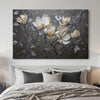 Midnight Magnolias Wall Art - 18x12 inch Medium Premium Gallery Wrapped