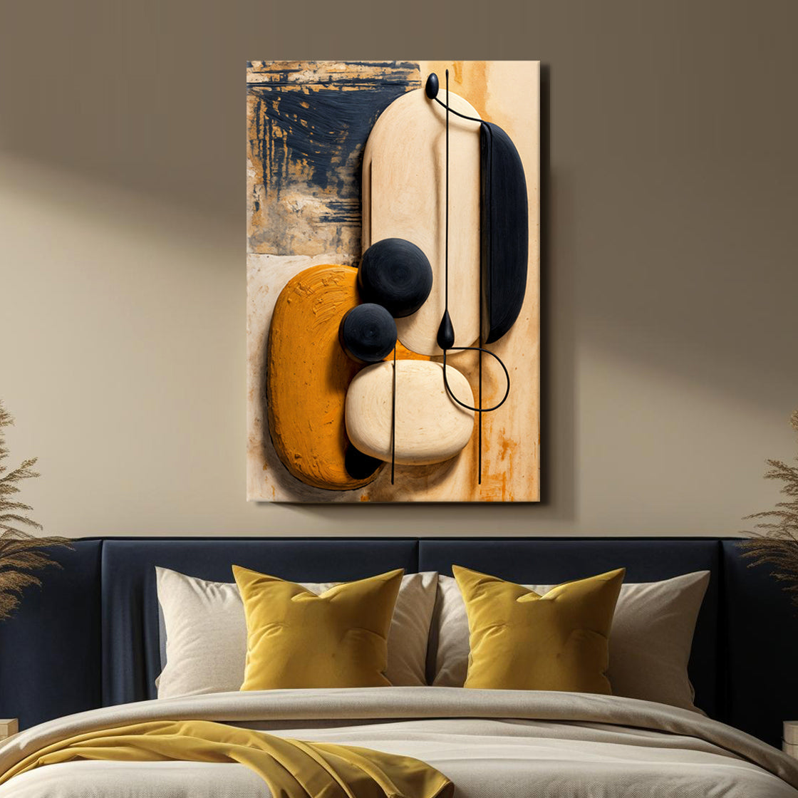 Orange Abstract Harmony Wall Art Tailored Canvases