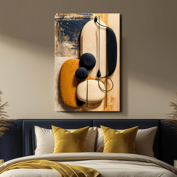 Orange Abstract Harmony Wall Art Tailored Canvases