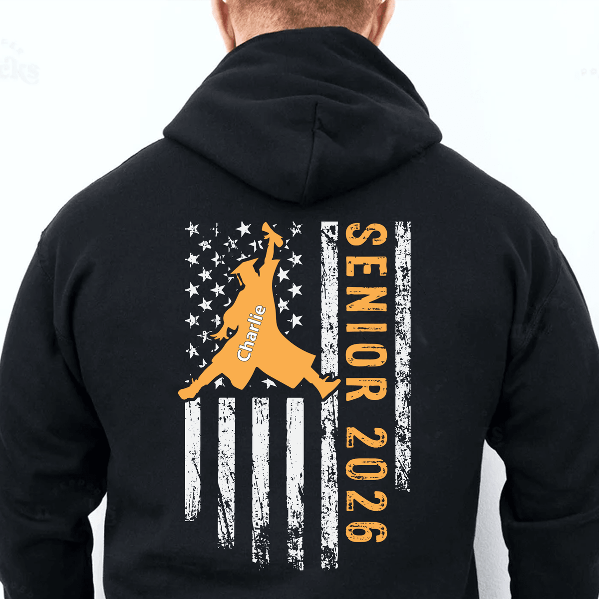 Senior 2026 Personalized Custom Graduation Backside Shirt C640