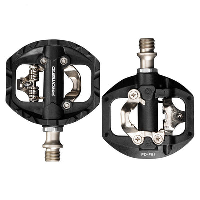 Black nylon DU + bearing Mountain Clipless Bike Bicycle Cycling Pedals Cleats Pedal Bicycle Bike Pedals Road Bicycle Pedals Cleats Set Clipless Pedals Compatible With Mountain BIkes