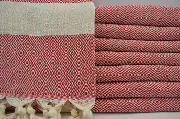 Venice Red Turkish Towel