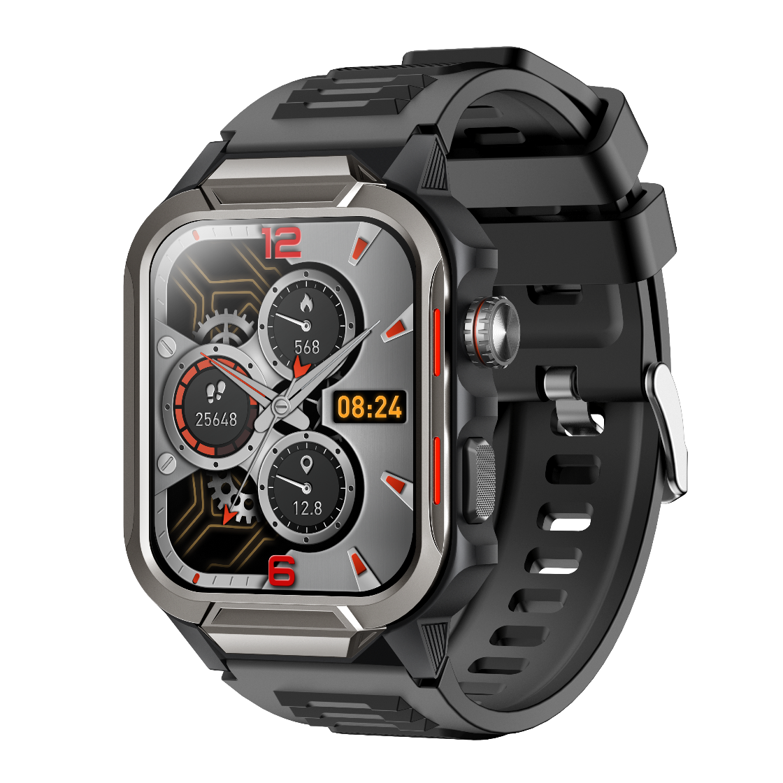 Rugged Smartwatch for Men 3ATM Waterproof Smartwatch 1.96 inch screen for Android and iOS Phones Fitness Tracker Watch with 100+ Sports Modes Wautton Outdoor Gear