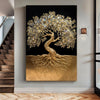 3D Minimalist Tree of Life Wall Art - 18x12 inch Medium Premium Gallery Wrapped