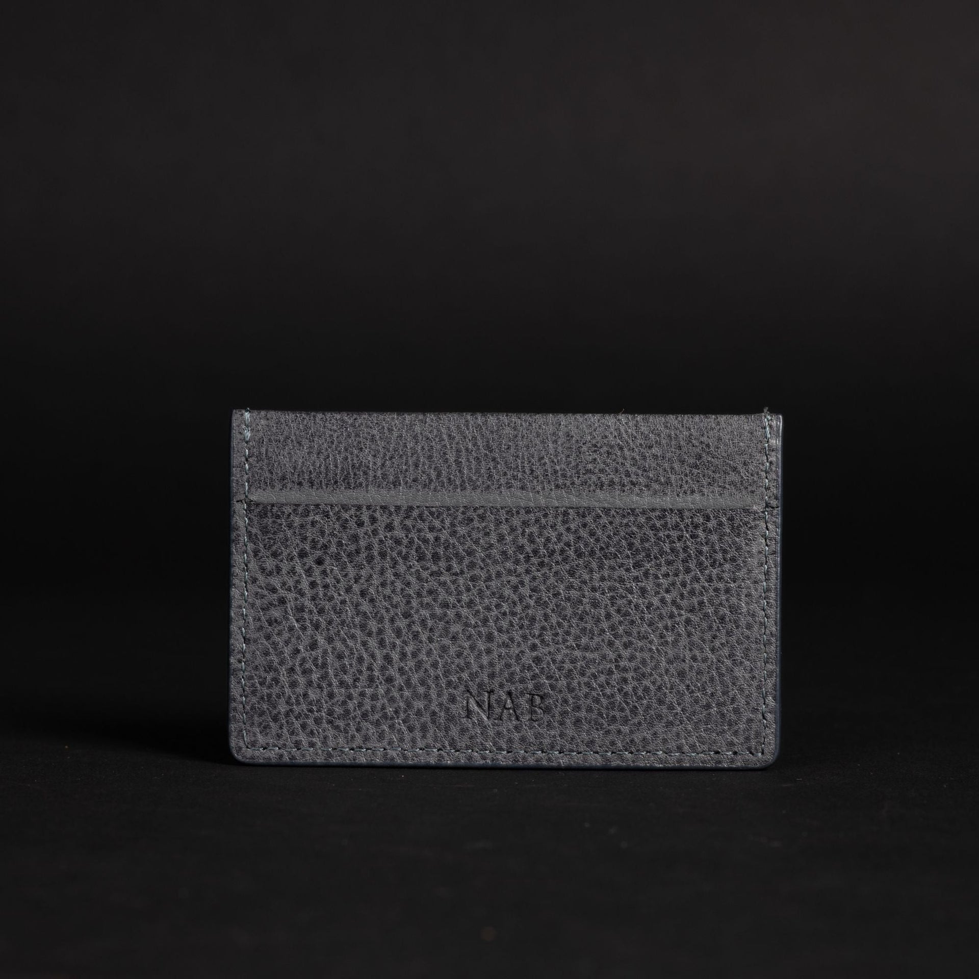 The Maverick Cardholder - Cognac American Pebble Grain Bison Leather Cardholder NAB Leather