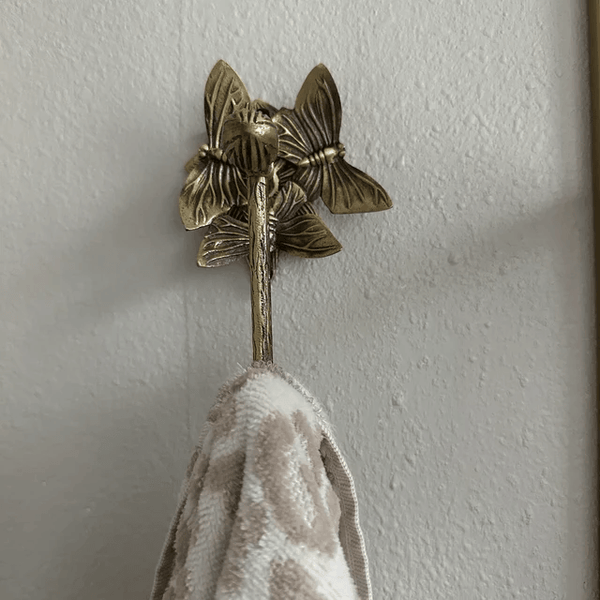Brass Butterfly Hook - Antique Brass